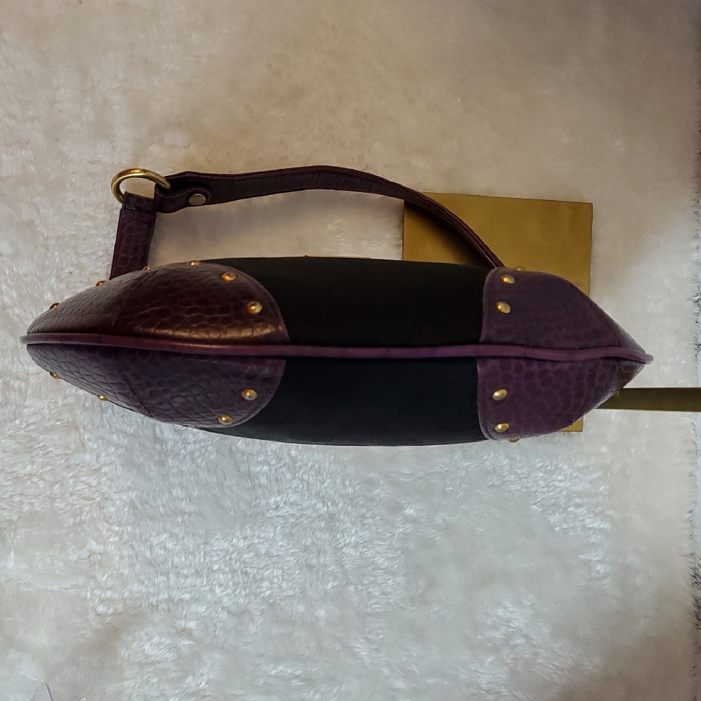 MCM Black and Purple Hobo Shoulder Bag EUC - Picture 5 of 12